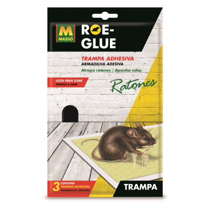trampa adhesivaraticida roe glue 3ud trampa adhesivaraticida roe glue 3ud