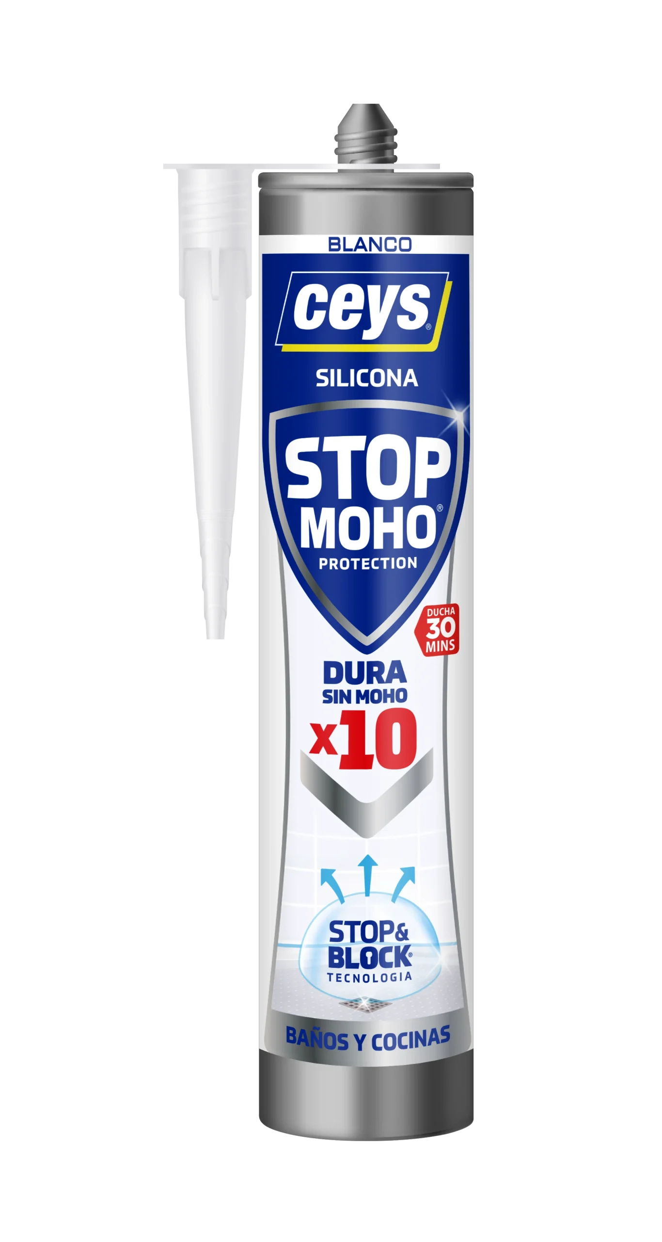 silicona transparente stop moho x5 cartucho 290ml silicona transparente stop moho x5 cartucho 290ml