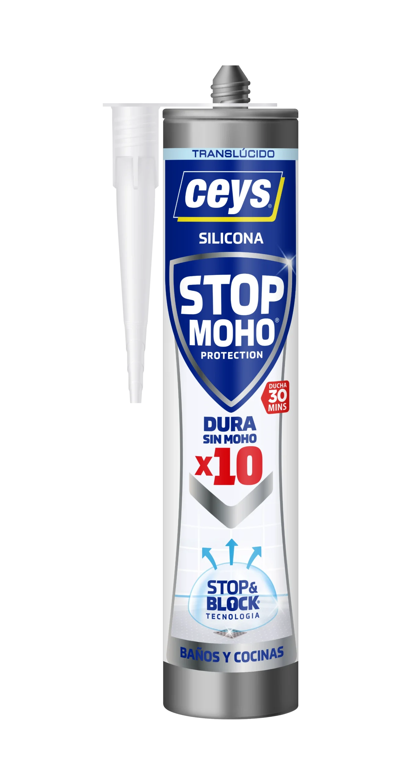 silicona blanca stop moho x5 cartucho 290ml silicona blanca stop moho x5 cartucho 290ml