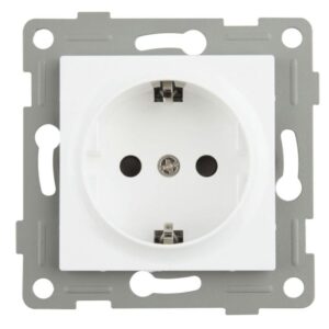 base schuko empotrable blanco onlex