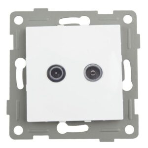 base tv fm/sat empotrable intermedia blanco onlex