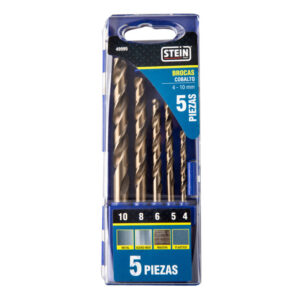 juego broca cobalto 4 10mm stein