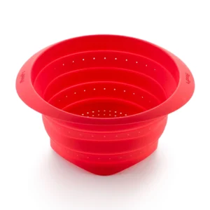 colador colapsable 4l rojo