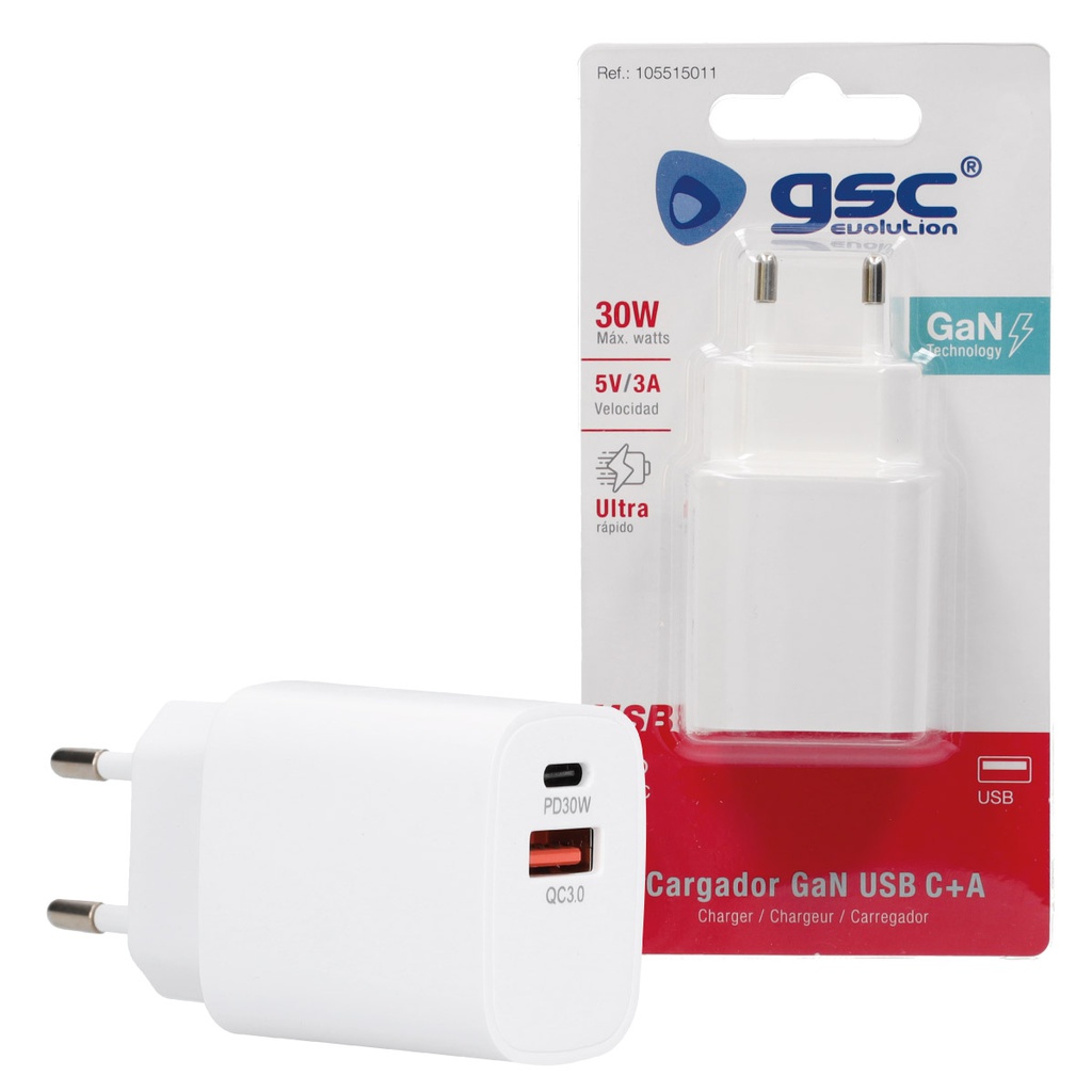 cargador usb+ c petaca 30w 5v/ 3a carga rapida cargador usb+ c petaca 30w 5v/ 3a carga rapida
