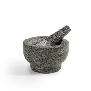 mortero granito gris c/ mano