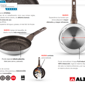 sarten petrea acero inox 24cm