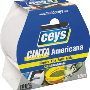 cinta americana blanca rollo 10x50mt