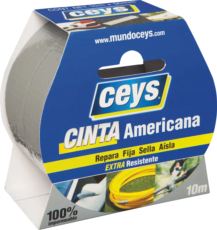 cinta americana plata rollo 10x50mt cinta americana plata rollo 10x50mt