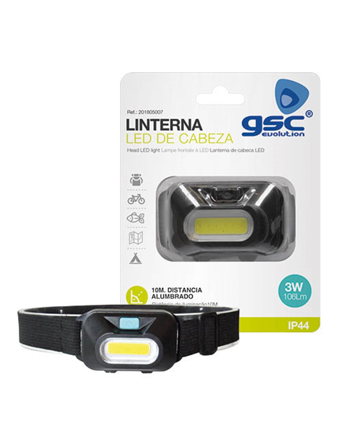 frontal led pilas 3w frontal led pilas 3w