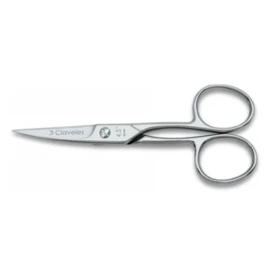 tijera uÑas curva 3 claveles 10cm