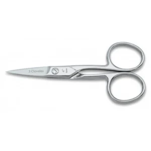 tijera uÑas recta 3 claveles 9cm